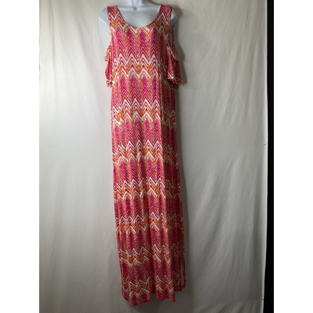 Womens Sun Maxi Dress Size XL Coastal Easter Wedding Guest Flowy Rich Mom NWT